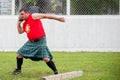 scottish highland games august Ã¢â¬â winnipeg mb canada manitoba association of celtic sports organized heavy during folklorama Royalty Free Stock Photo